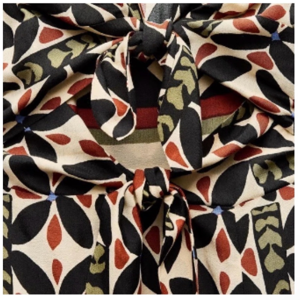 ZARA Printed Cut-Out Midi Dress | Size M | New - Picture 5 of 7